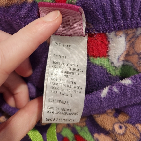 Purple Fleece Grumpy Pajama Pants - Picture 4 of 5